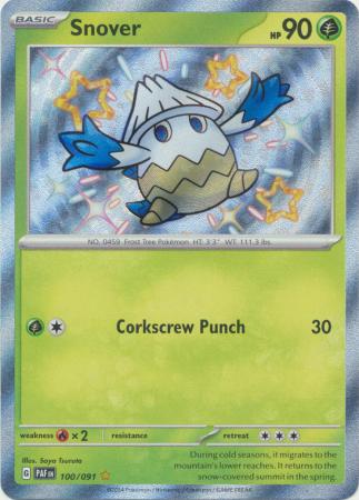 Scarlet & Violet: Paldean Fates : 100/091 - Snover - Shiny Rare