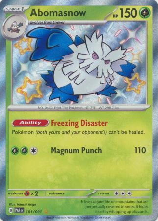 Scarlet & Violet: Paldean Fates : 101/091 - Abomasnow - Shiny Rare