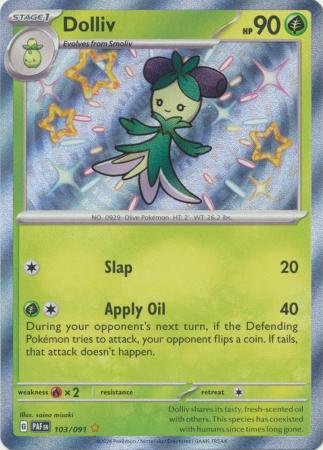 Scarlet & Violet: Paldean Fates : 103/091 - Dolliv - Shiny Rare