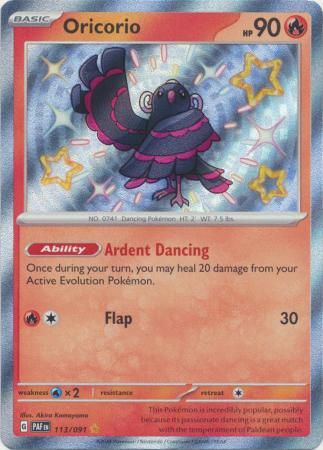 Scarlet & Violet: Paldean Fates : 113/091 - Oricorio - Shiny Rare