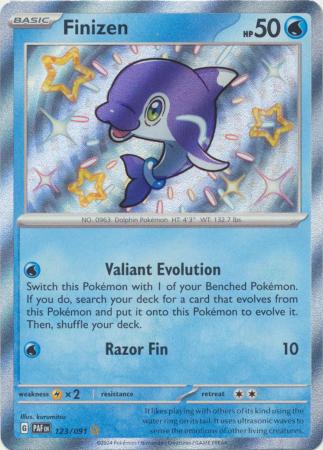 Scarlet & Violet: Paldean Fates : 123/091 - Finizen - Shiny Rare
