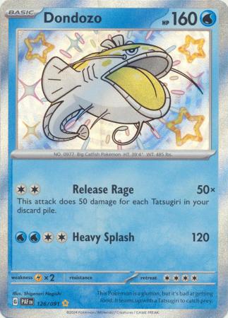Scarlet & Violet: Paldean Fates :  126/091 - Dondozo - Shiny Rare