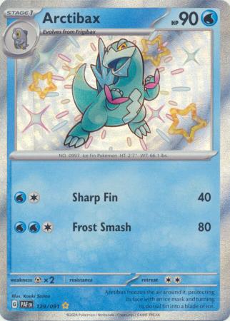Scarlet & Violet: Paldean Fates : 129/091 - Arctibax - Shiny Rare