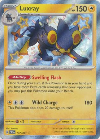 Scarlet & Violet: Paldean Fates : 137/091 - Luxray - Shiny Rare
