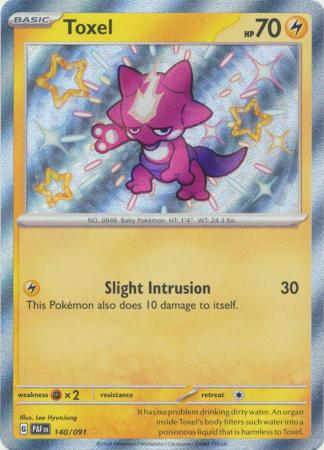 Scarlet & Violet: Paldean Fates : 140/091 - Toxel - Shiny Rare