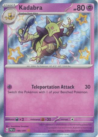 Scarlet & Violet: Paldean Fates : 149/091 - Kadabra - Shiny Rare