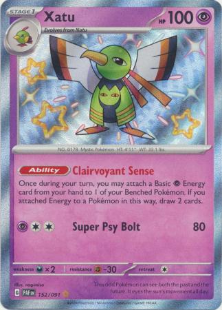 Scarlet & Violet: Paldean Fates : 152/091 - Xatu - Shiny Rare