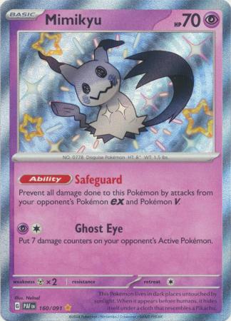 Scarlet & Violet: Paldean Fates : 160/091 - Mimikyu - Shiny Rare