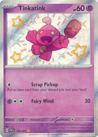 Scarlet & Violet: Paldean Fates : 165/091 - Tinkatink - Shiny Rare