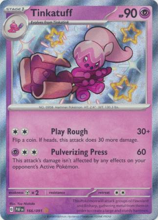 Scarlet & Violet: Paldean Fates : 166/091 - Tinkatuff - Shiny Rare