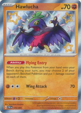Scarlet & Violet: Paldean Fates : 175/091 - Hawlucha - Shiny Rare