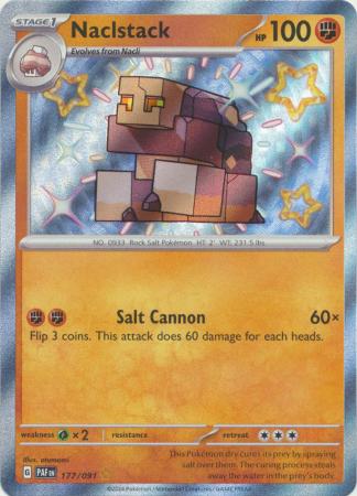 Scarlet & Violet: Paldean Fates : 177/091 - Naclstack - Shiny Rare