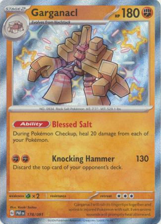 Scarlet & Violet: Paldean Fates : 178/091 - Garganacl - Shiny Rare