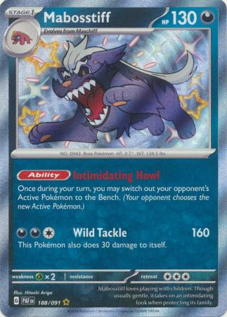 Scarlet & Violet: Paldean Fates : 188/091 - Mabosstiff - Shiny Rare