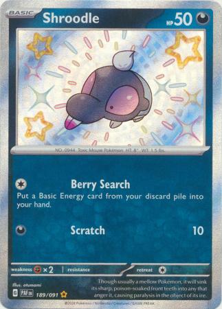 Scarlet & Violet: Paldean Fates : 189/091 - Shroodle - Shiny Rare