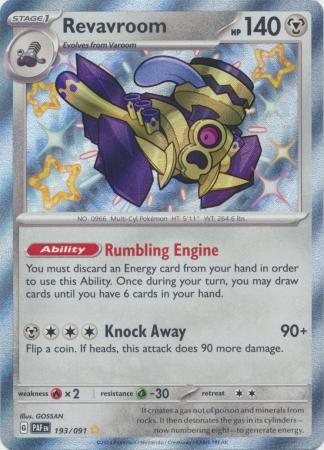 Scarlet & Violet: Paldean Fates : 193/091 - Revavroom - Shiny Rare