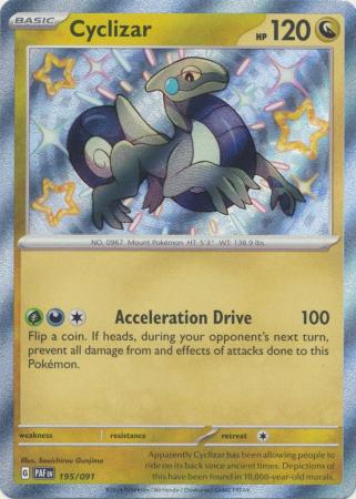Scarlet & Violet: Paldean Fates : 195/091 - Cyclizar - Shiny Rare