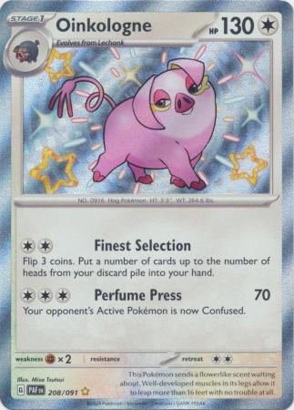 Scarlet & Violet: Paldean Fates : 208/091 - Oinkologne - Shiny Rare