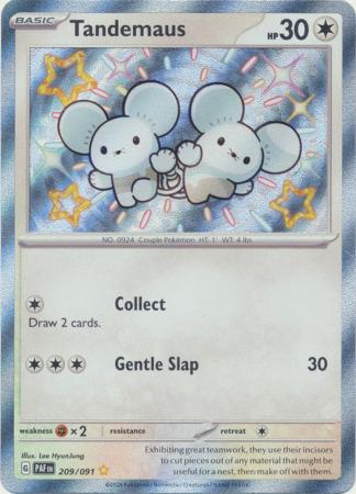 Scarlet & Violet: Paldean Fates : 209/091 - Tandemaus - Shiny Rare