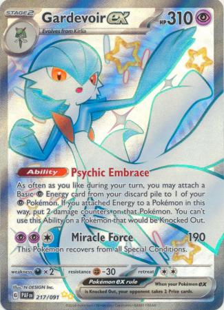 Scarlet & Violet: Paldean Fates : 217/091 - Gardevoir ex - Shiny Ultra Rare