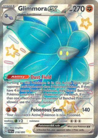 Scarlet & Violet: Paldean Fates : 218/091 - Glimmora ex - Shiny Ultra Rare