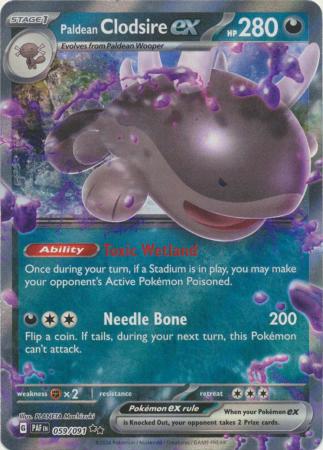 Scarlet & Violet: Paldean Fates : 059/091 - Paldean Clodsire ex - Ultra Rare