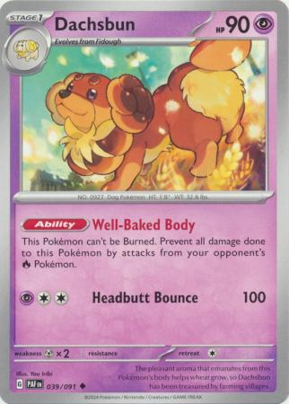 Scarlet & Violet: Paldean Fates : 039/091 - Dachsbun - Uncommon