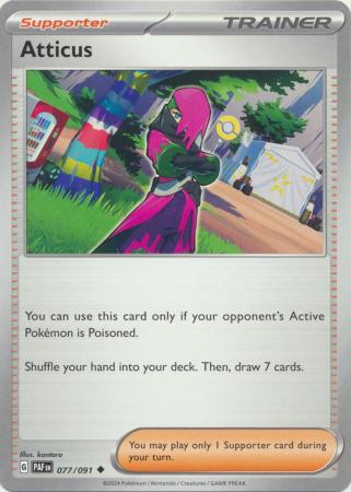 Scarlet & Violet: Paldean Fates : 077/091 - Atticus - Uncommon
