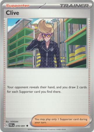 Scarlet & Violet: Paldean Fates : 078/091 - Clive - Uncommon