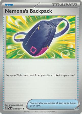 Scarlet & Violet: Paldean Fates : 083/091 - Nemona's Backpack - Uncommon