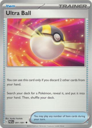 Scarlet & Violet: Paldean Fates : 091/091 - Ultra Ball - Uncommon