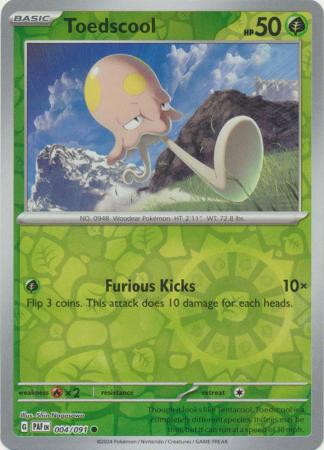 Scarlet & Violet: Paldean Fates : 004/091 - Toedscool - Common Reverse Holo
