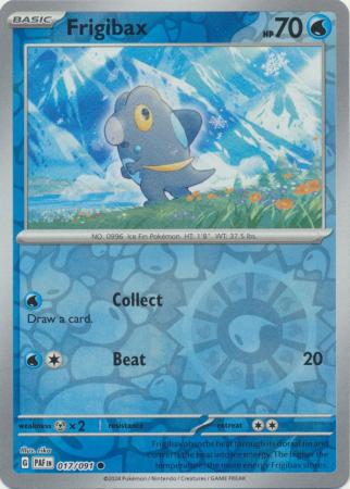 Scarlet & Violet: Paldean Fates : 017/091 - Frigibax - Common Reverse Holo