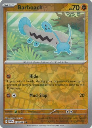 Scarlet & Violet: Paldean Fates : 050/091 - Barboach - Common Reverse Holo