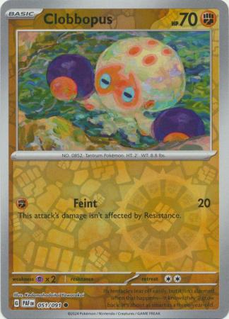 Scarlet & Violet: Paldean Fates : 051/091 - Clobbopus - Common Reverse Holo