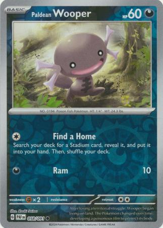 Scarlet & Violet: Paldean Fates : 058/091 - Paldean Wooper - Common Reverse Holo