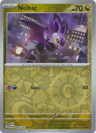 Scarlet & Violet: Paldean Fates : 068/091 - Noibat - Common Reverse Holo