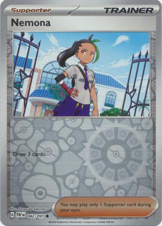 Scarlet & Violet: Paldean Fates : 082/091 - Nemona - Common Reverse Holo