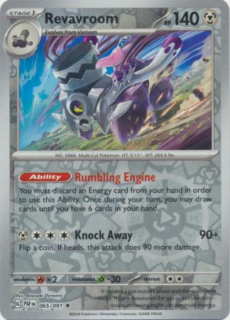 Scarlet & Violet: Paldean Fates : 065/091 - Revavroom - Holo Rare Reverse Holo
