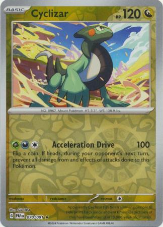 Scarlet & Violet: Paldean Fates : 070/091 - Cyclizar - Holo Rare Reverse Holo