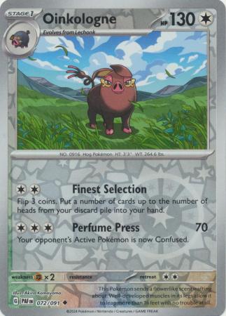 Scarlet & Violet: Paldean Fates : 072/091 - Oinkologne - Uncommon Reverse Holo