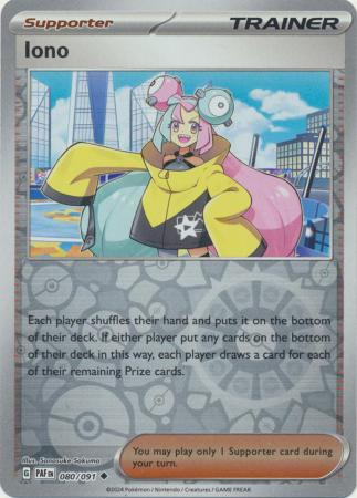 Scarlet & Violet: Paldean Fates : 080/091 - Iono - Uncommon Reverse Holo