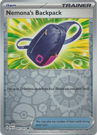 Scarlet & Violet: Paldean Fates : 083/091 - Nemona's Backpack - Uncommon Reverse Holo
