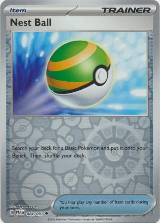 Scarlet & Violet: Paldean Fates : 084/091 - Nest Ball - Uncommon Reverse Holo