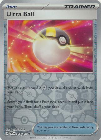 Scarlet & Violet: Paldean Fates : 091/091 - Ultra Ball - Uncommon Reverse Holo