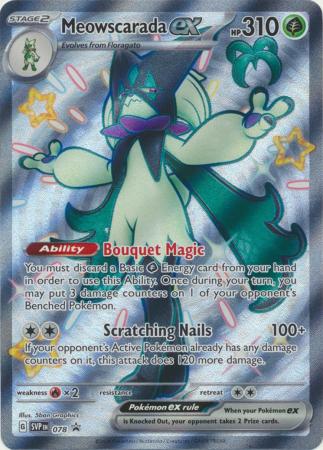 Scarlet & Violet: Paldean Fates : SVP078 - Meowscarada ex - Shiny Promo