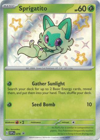 Scarlet & Violet: Paldean Fates : SVP076 - Sprigatito - Shiny Promo