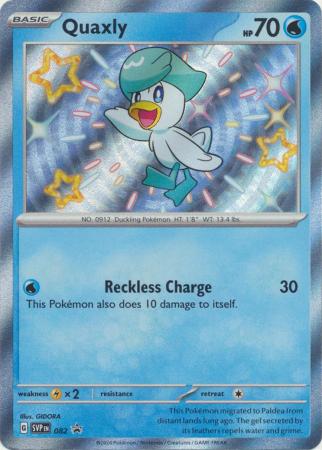 Scarlet & Violet: Paldean Fates : SVP082 - Quaxly - Shiny Promo