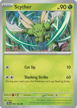 Scarlet & Violet: Temporal Forces: 001/162 - Scyther - Common