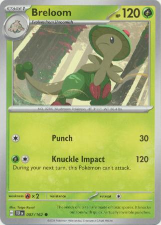 Scarlet & Violet: Temporal Forces: 007/162 - Breloom - Common
